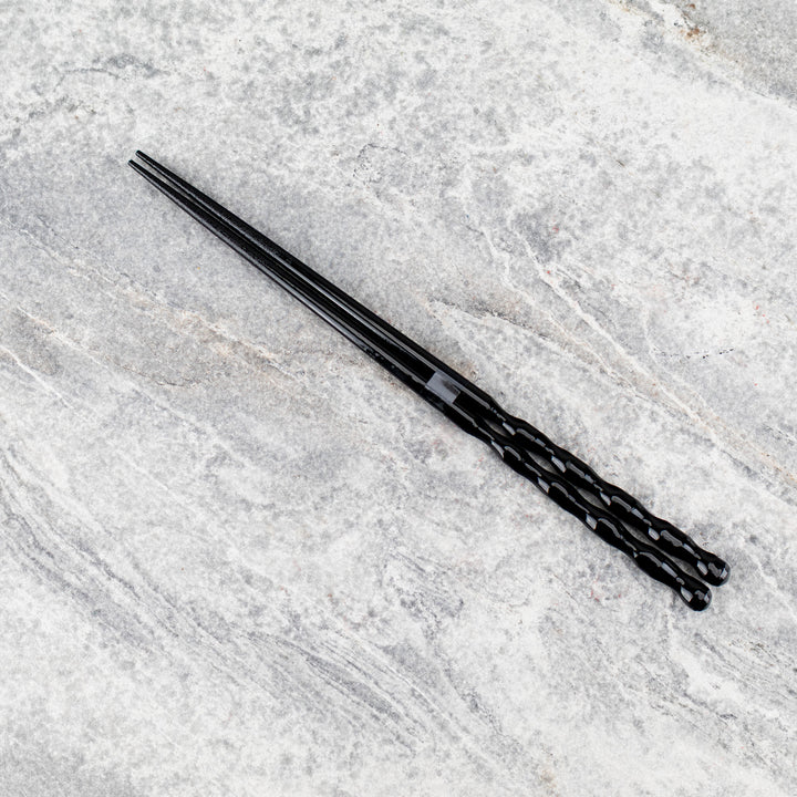 Japońskie Pałeczki do sushi Kawai - Round Curving Black