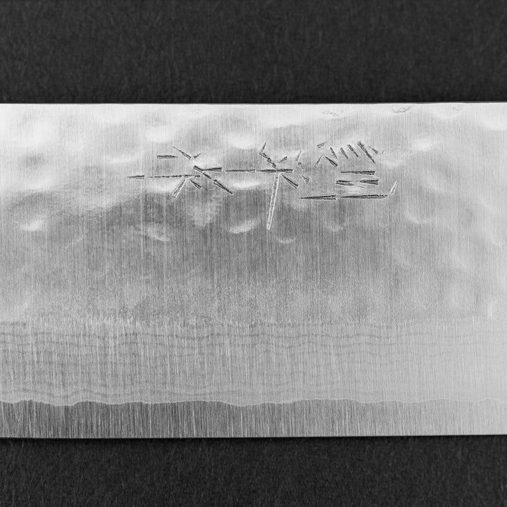 Nakiri 16,5 cm Kunio Masutani Hammered Blue VG-10 Damascus