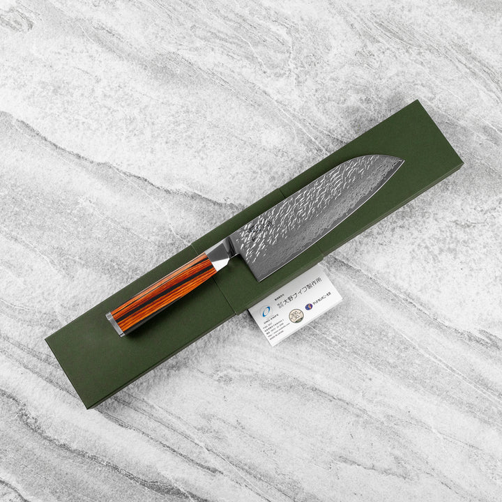 Santoku 18 cm Ono Suzukaze SG2 Damascus