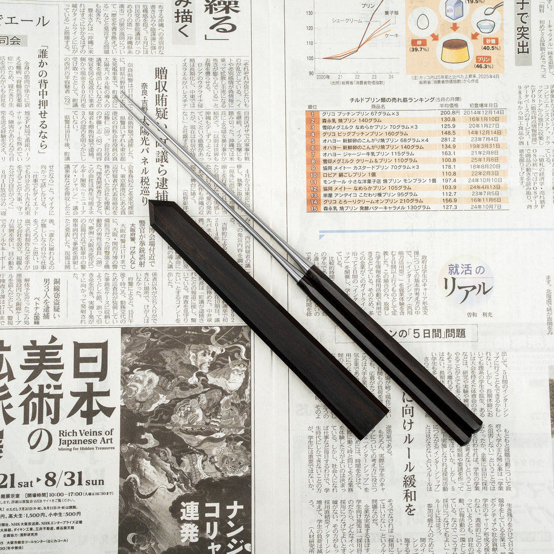 Japońskie Pałeczki Moribashi 16,5 cm + Saya + Etui