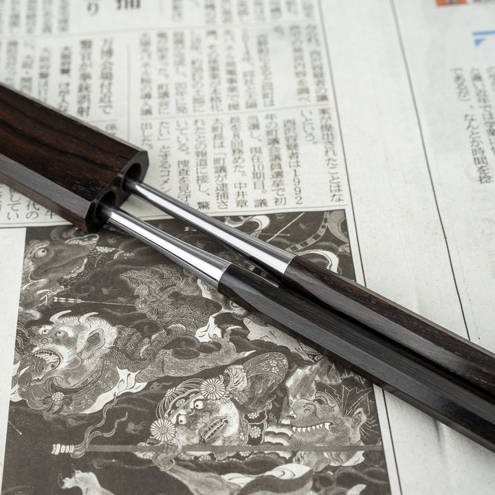 Japońskie Pałeczki Moribashi 18 cm + Saya + Etui