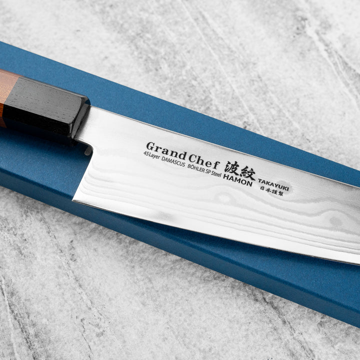 Gyuto 21 cm Sakai Takayuki GrandChef Bohler N685 Damascus