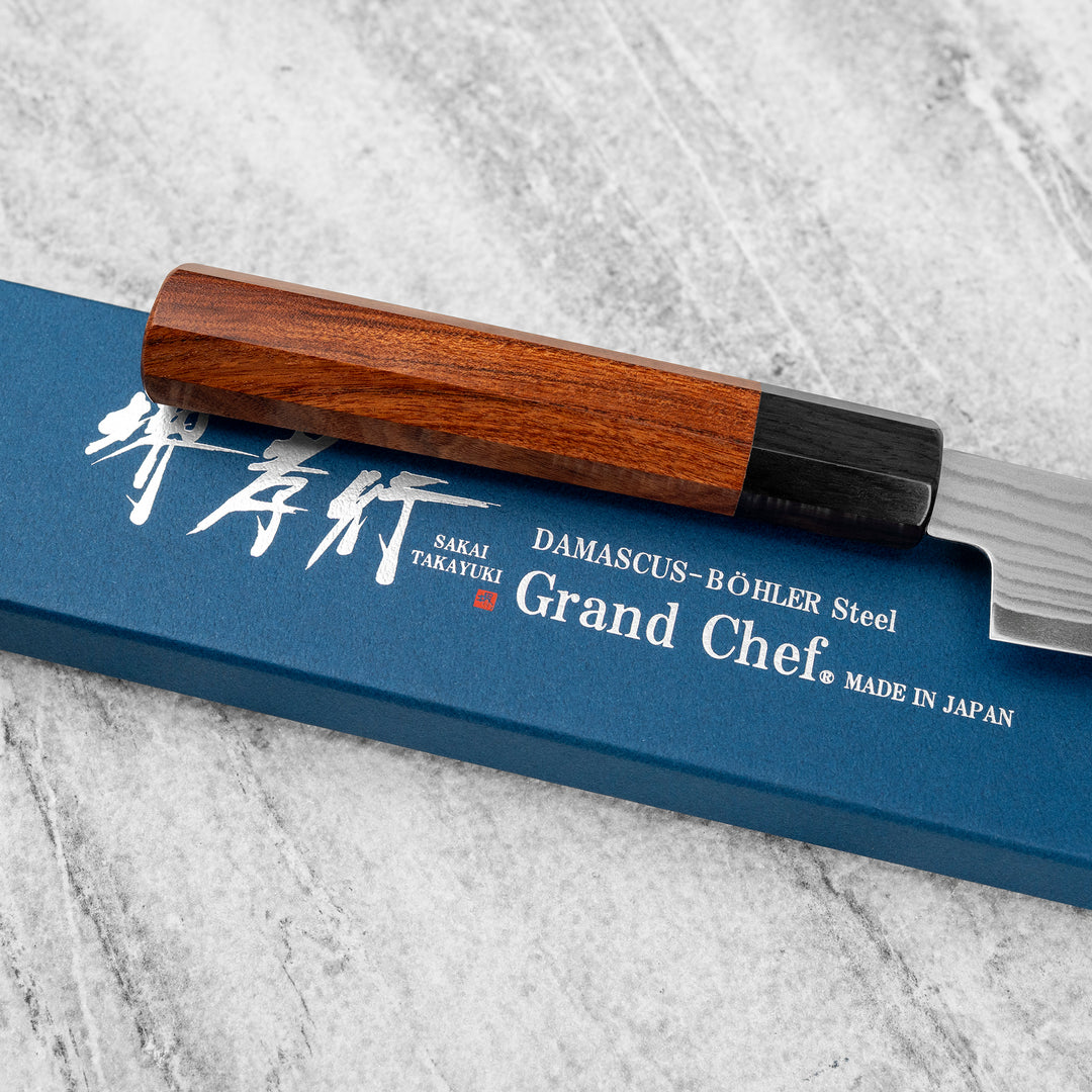 Petty 15 cm Sakai Takayuki GrandChef Bohler N685 Damascus