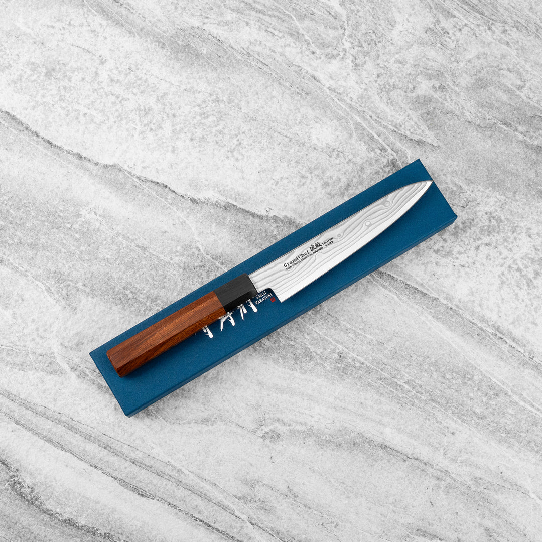 Petty 15 cm Sakai Takayuki GrandChef Bohler N685 Damascus