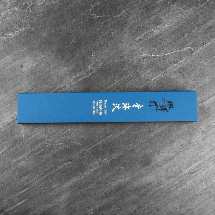 Kengata Santoku 16 cm Sakai Takayuki Seigaiha Bohler N685 Damascus