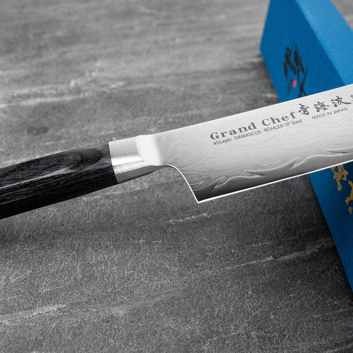 Nakiri 16 cm Sakai Takayuki Seigaiha Bohler N685 Damascus