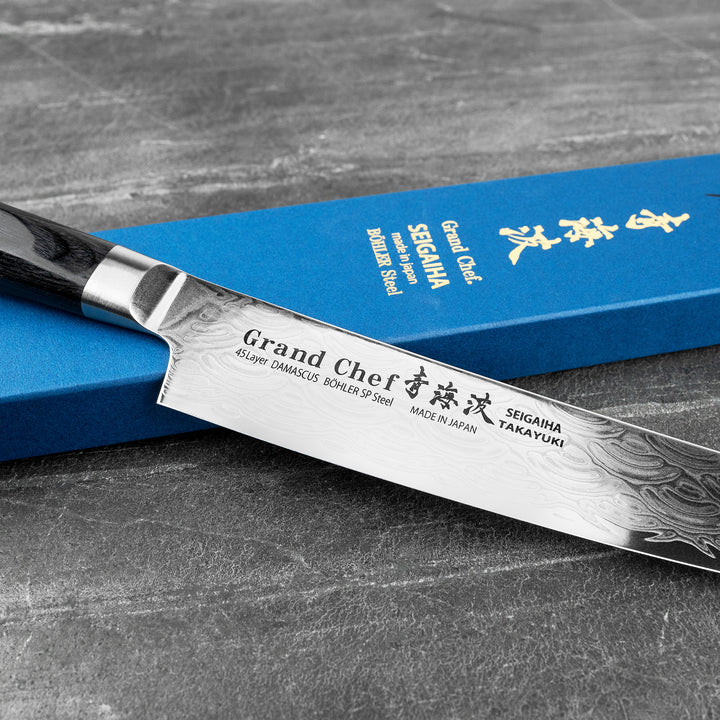 Sujihiki 25 cm Sakai Takayuki Seigaiha Bohler N685 Damascus