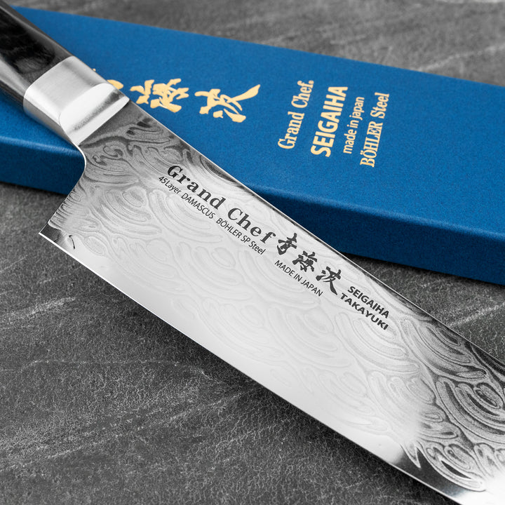 Gyuto 21 cm Sakai Takayuki Seigaiha Bohler N685 Damascus