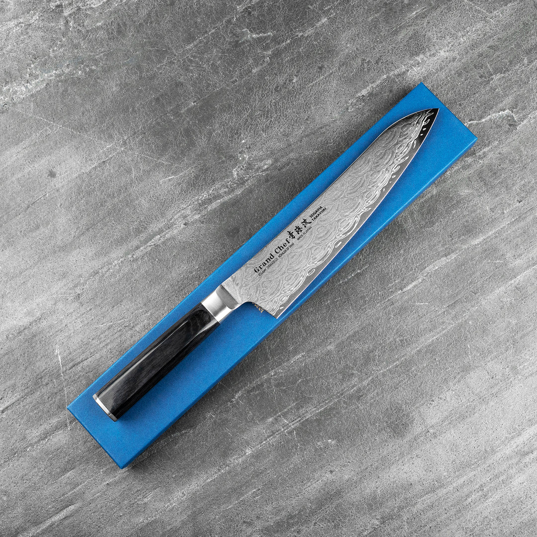Gyuto 21 cm Sakai Takayuki Seigaiha Bohler N685 Damascus