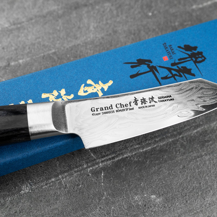 Paring 8 cm Sakai Takayuki Seigaiha Bohler N685 Damascus