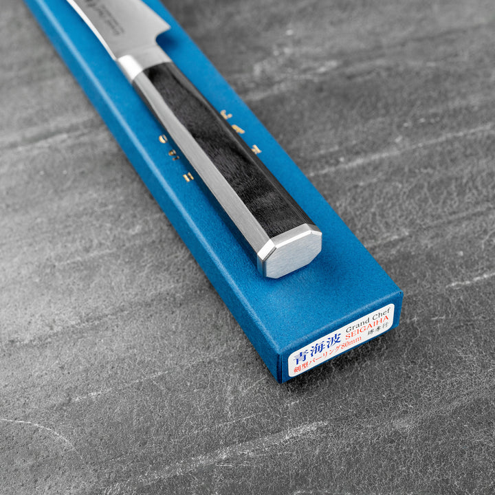 Paring 8 cm Sakai Takayuki Seigaiha Bohler N685 Damascus