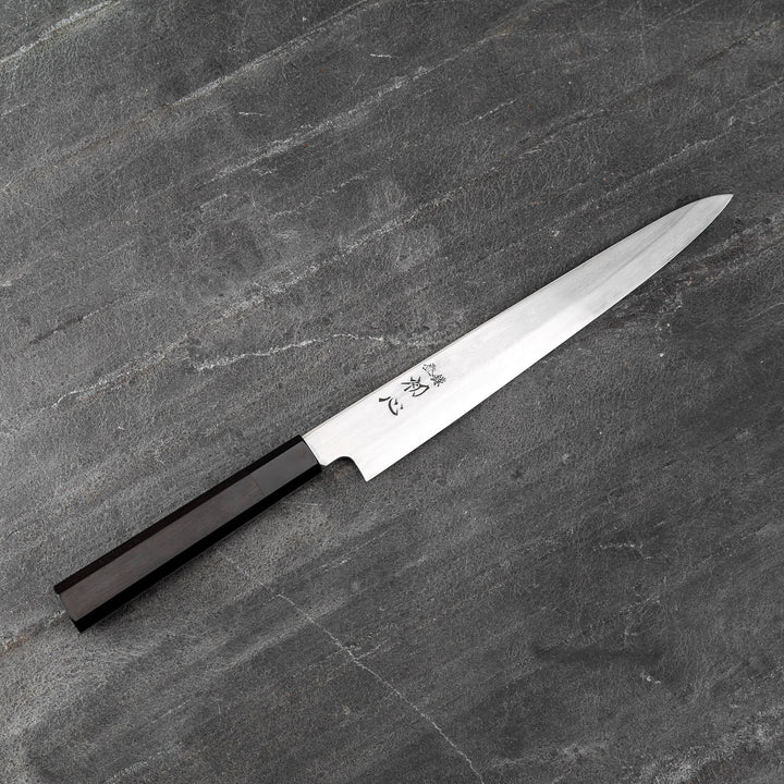 Sujihiki 23 cm Satoshi Nakagawa Aogami#1/Iron Damascus