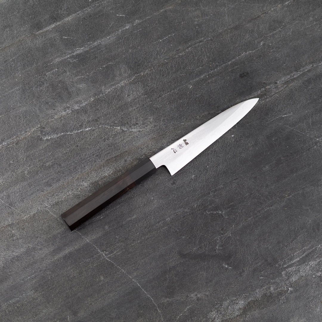 Petty 14 cm Satoshi Nakagawa Aogami#1/Iron Damascus
