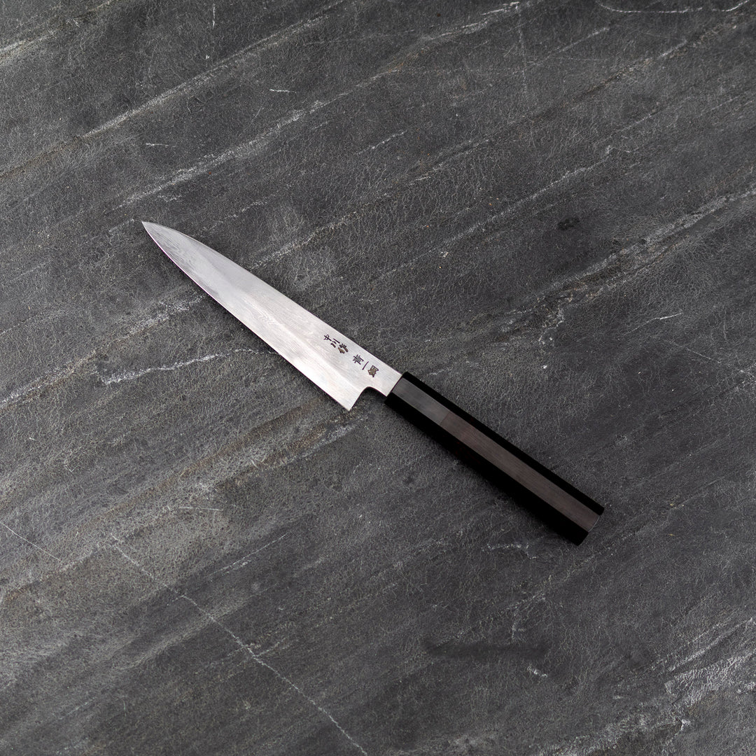 Petty 14 cm Satoshi Nakagawa Aogami#1/Iron Damascus