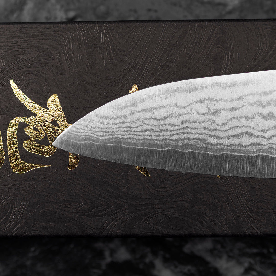 Gyuto 18 cm Shigeki Tanaka Blue VG-10 Damascus
