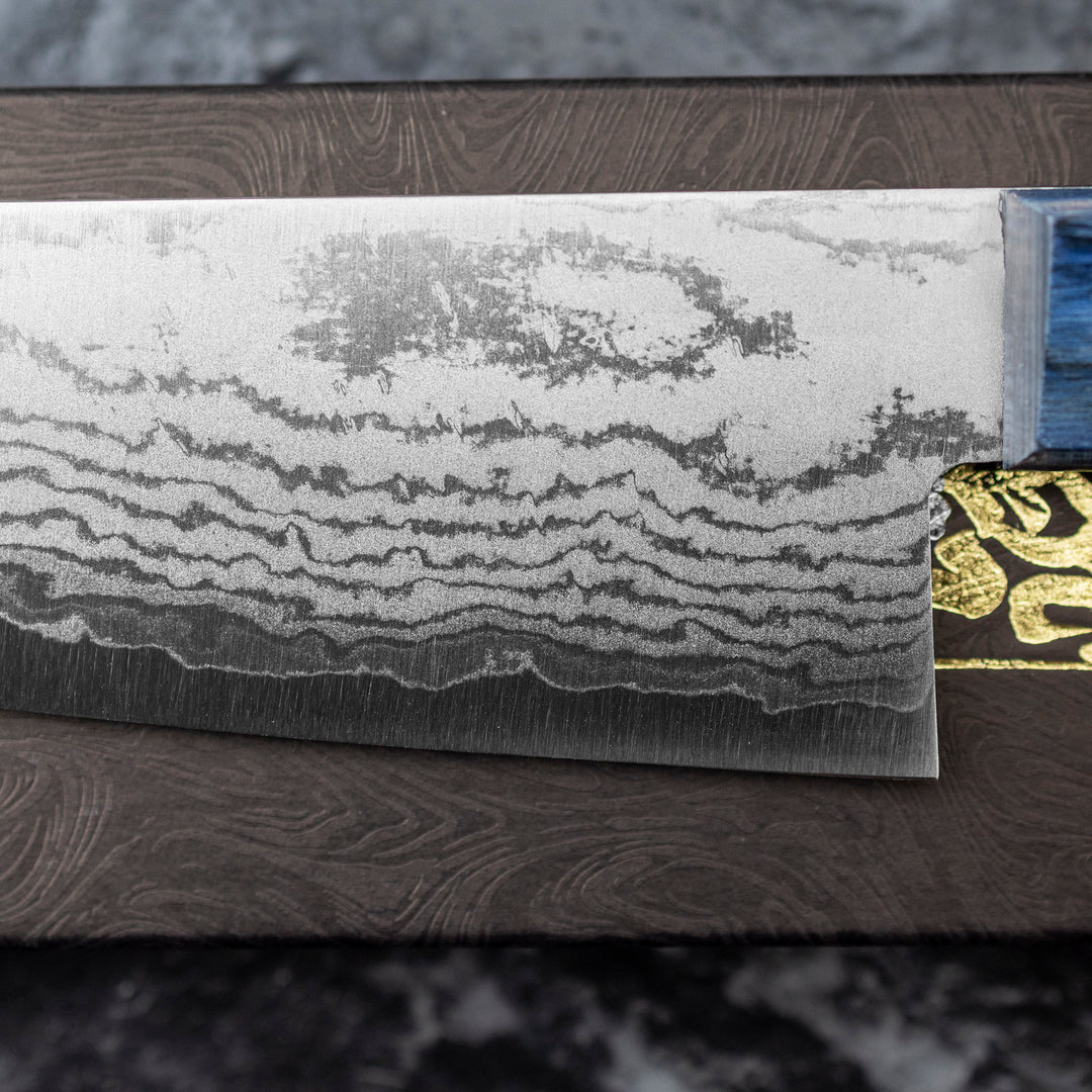 Gyuto 18 cm Shigeki Tanaka Blue VG-10 Damascus