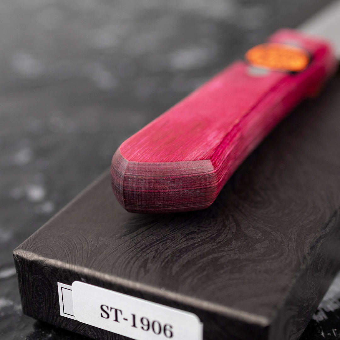 Gyuto 18 cm Shigeki Tanaka Pink VG-10 Damascus