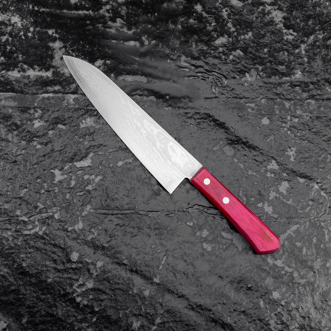 Gyuto 18 cm Shigeki Tanaka Pink VG-10 Damascus