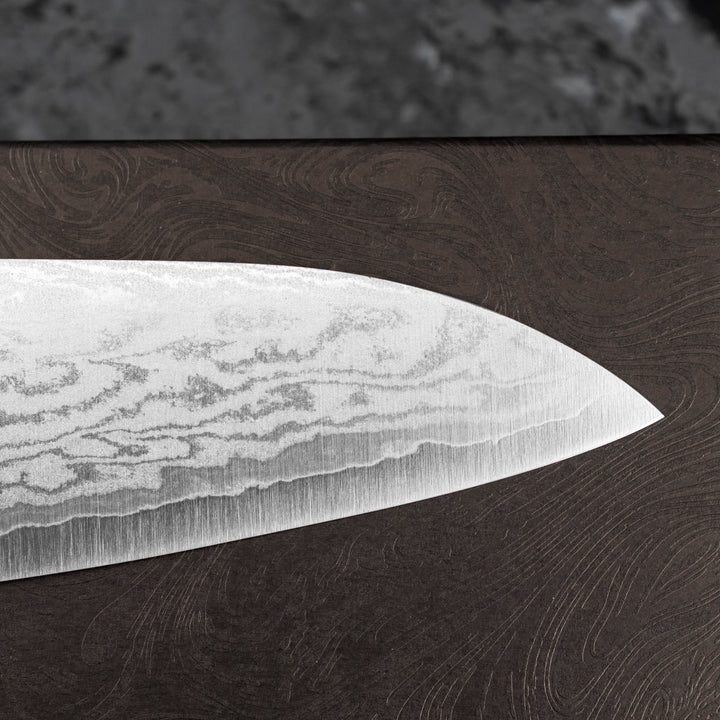 Gyuto 18 cm Shigeki Tanaka Red VG-10 Damascus