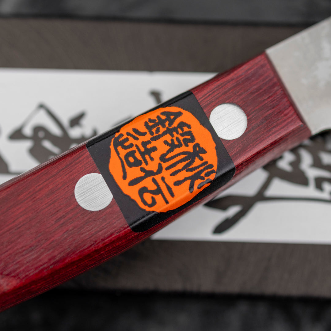 Petty 12 cm Shigeki Tanaka Red VG-10 Damascus