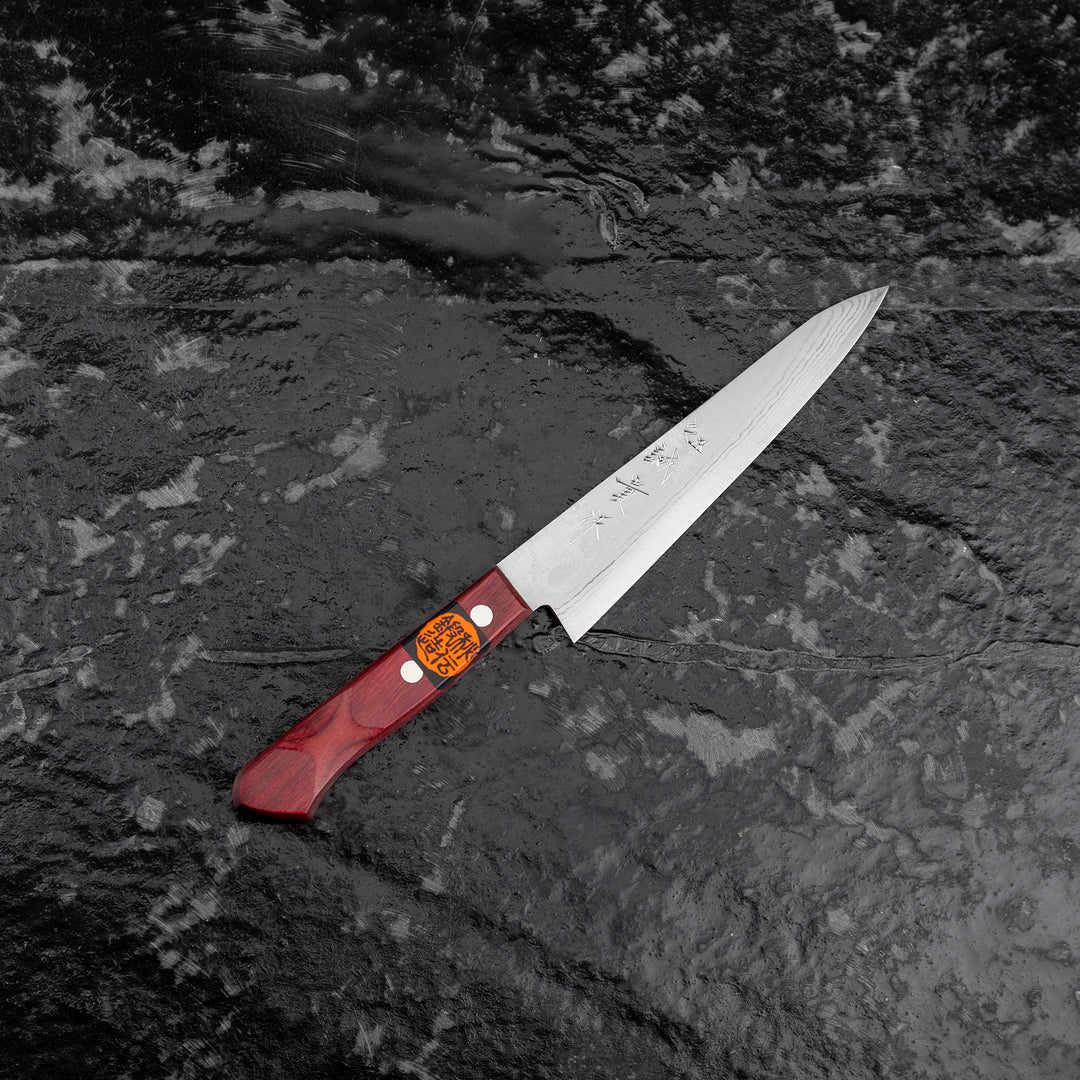 Petty 12 cm Shigeki Tanaka Red VG-10 Damascus