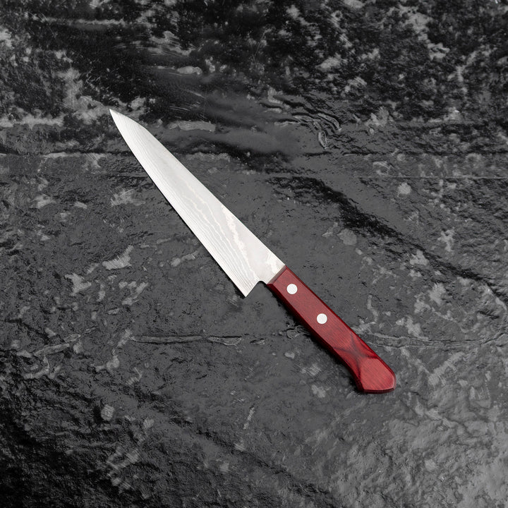 Petty 12 cm Shigeki Tanaka Red VG-10 Damascus