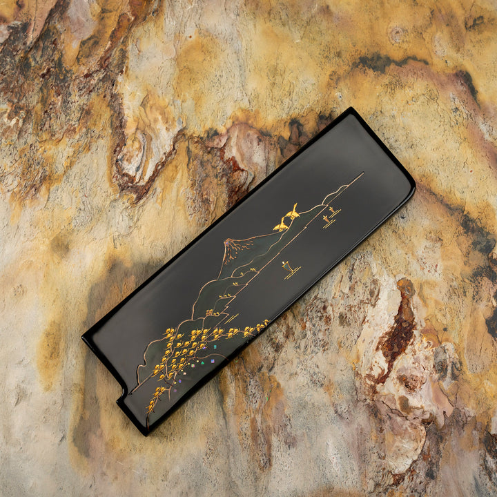 Nakiri 17 cm Takeshi Saji Art Fuji Unique R-2 + Saya