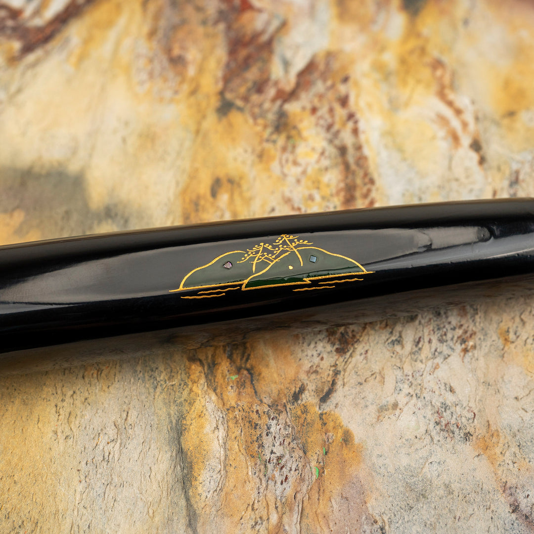 Santoku 18 cm Takeshi Saji Art Fuji Unique R-2 + Saya