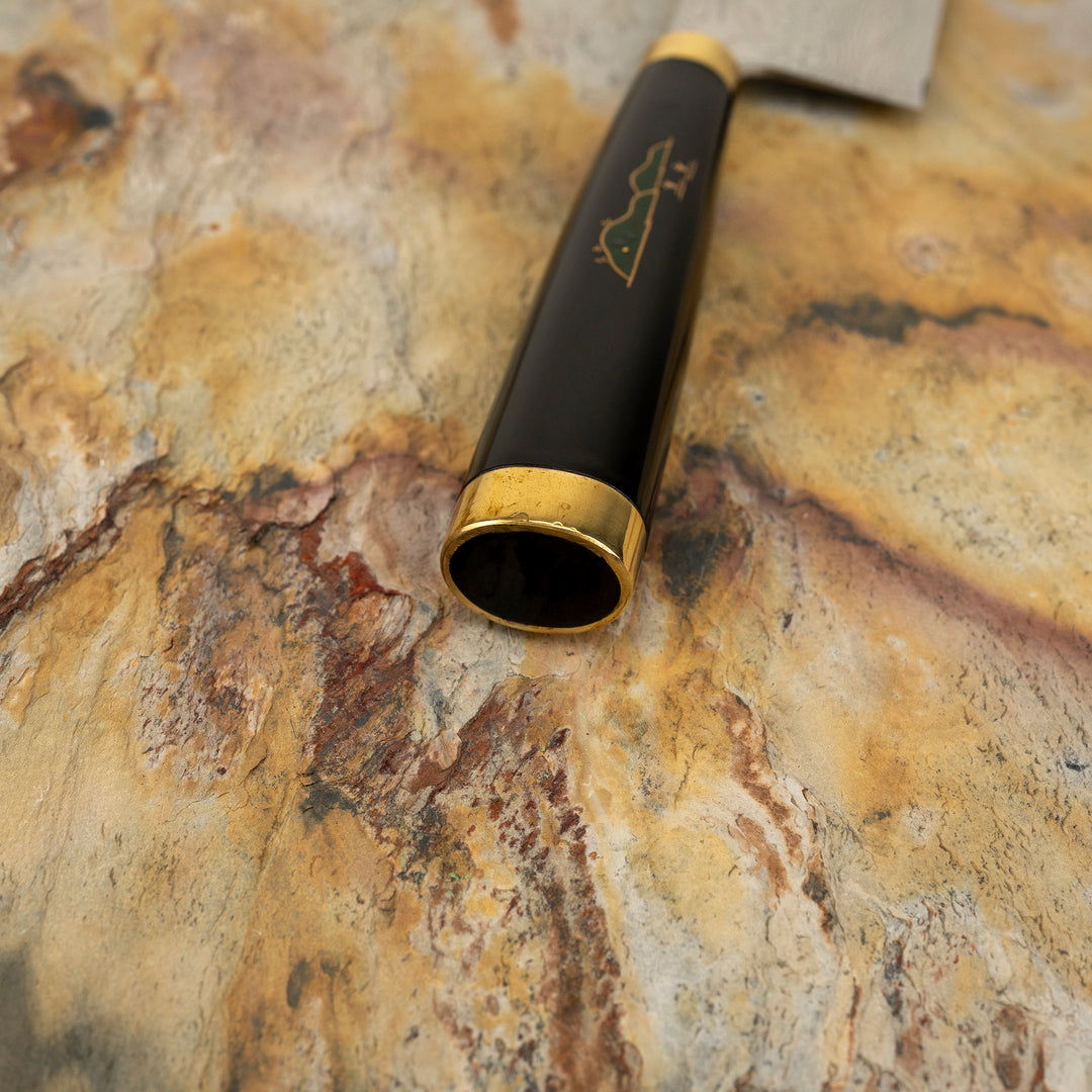 Nakiri 17 cm Takeshi Saji Art Fuji on Lake R-2 + Saya