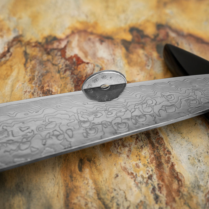 Petty 13 cm Takeshi Saji Art Fuji on Lake R-2 + Saya