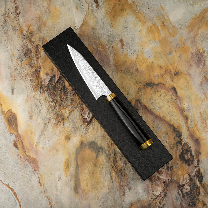 Petty 13 cm Takeshi Saji Art Fuji on Lake R-2 + Saya