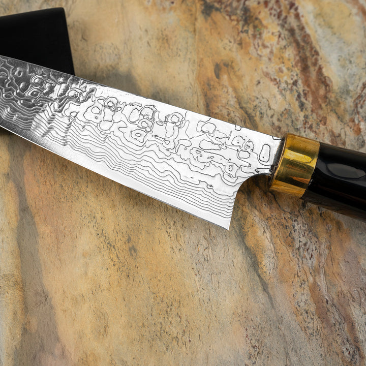 Petty 13 cm Takeshi Saji Art Tori Fuji on Lake R-2 + Saya