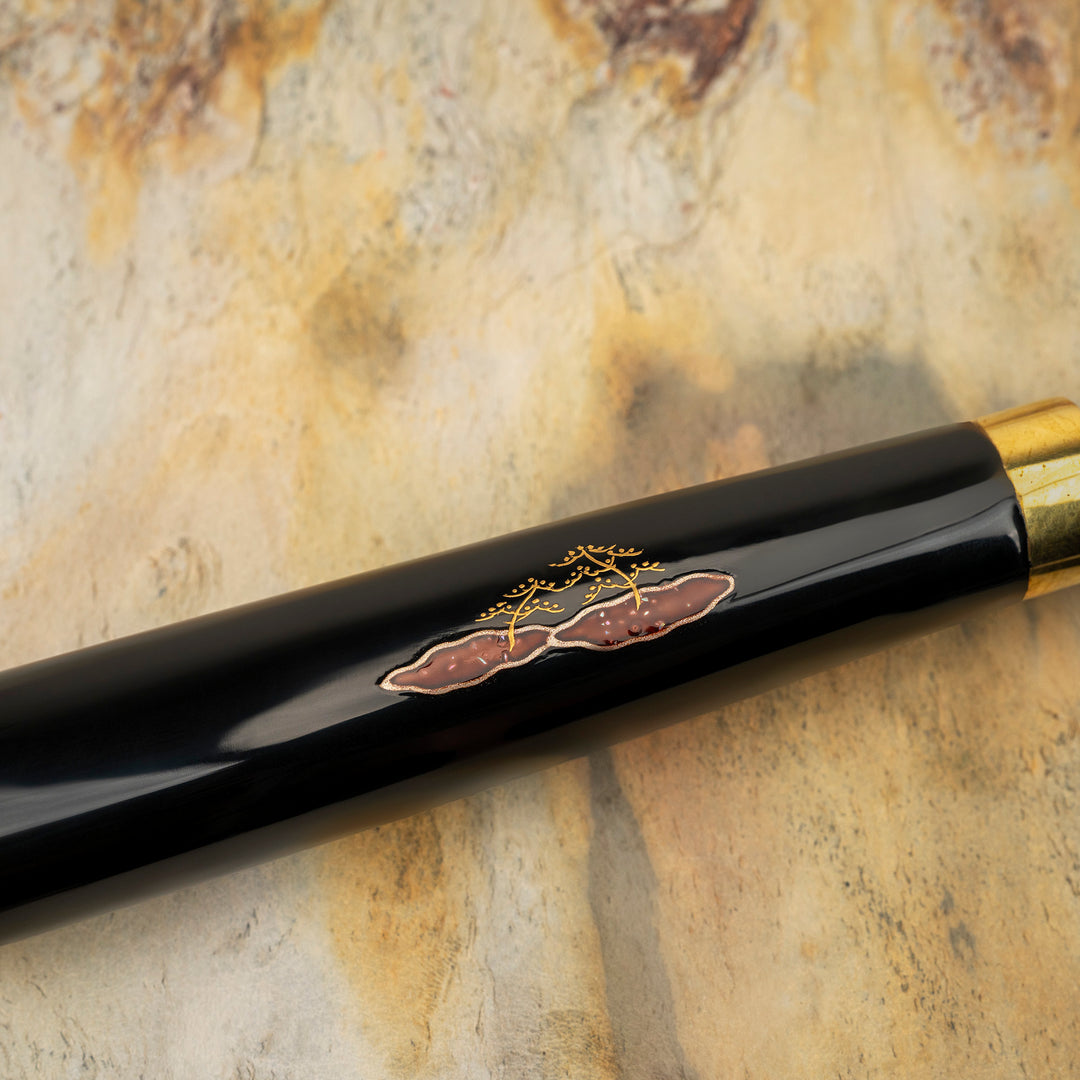 Petty 13 cm Takeshi Saji Art Tori Fuji on Lake R-2 + Saya