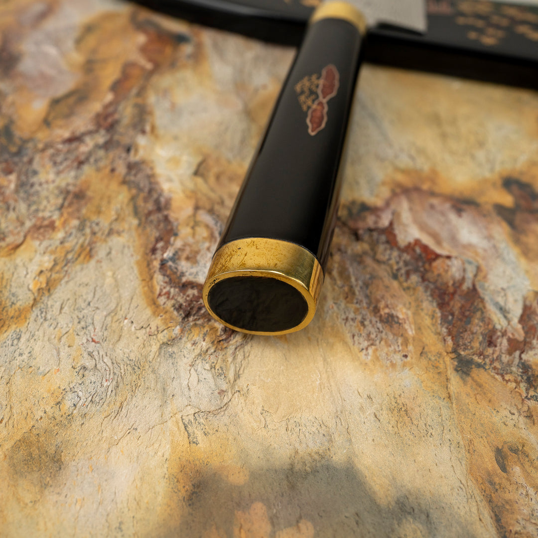 Petty 13 cm Takeshi Saji Art Tori Fuji on Lake R-2 + Saya