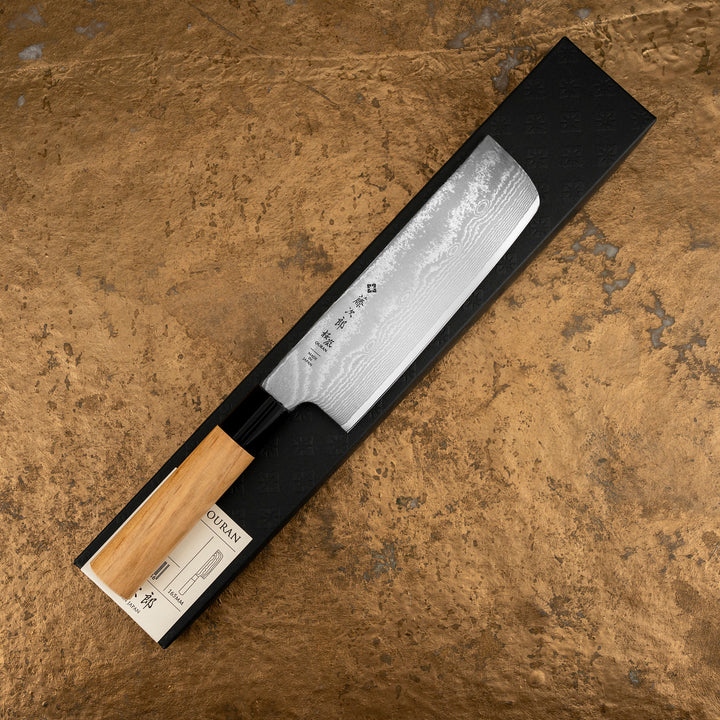 Nakiri 16,5 cm Tojiro Ouran VG-10 Damascus
