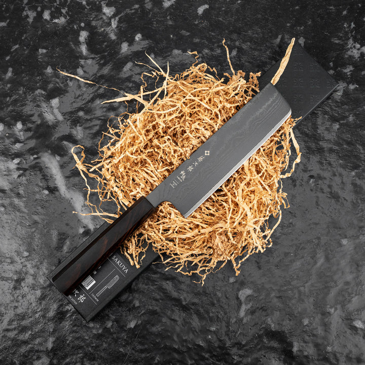 Nakiri 16,5 cm Tojiro Sakuya Black VG-10 Damascus