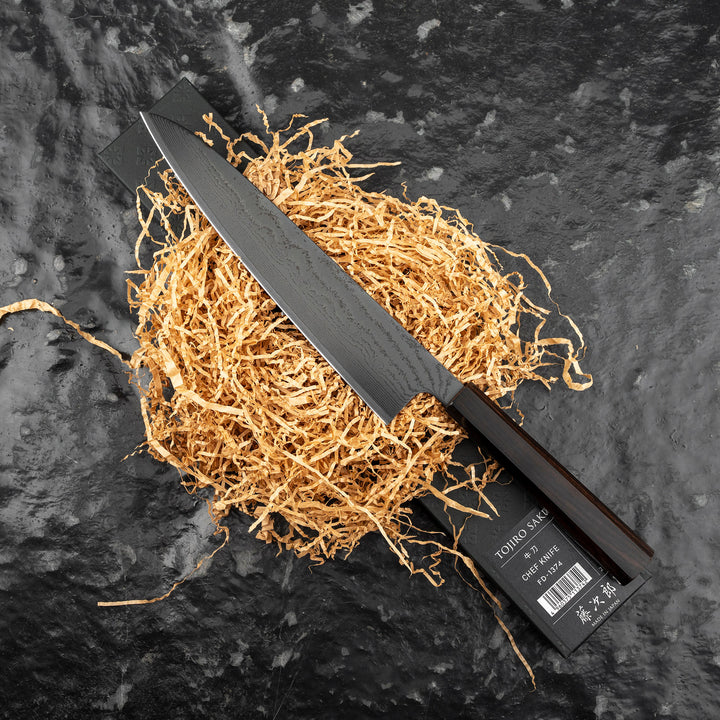 Gyuto 21 cm Tojiro Sakuya Black VG-10 Damascus