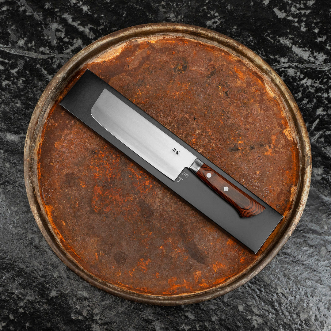 Nakiri 16,5 cm Yasuhiro Gen Shirogami#2/SS Mahogany