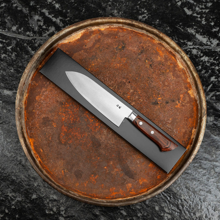 Santoku 16,5 cm Yasuhiro Gen Mahogany Shirogami#2/SS