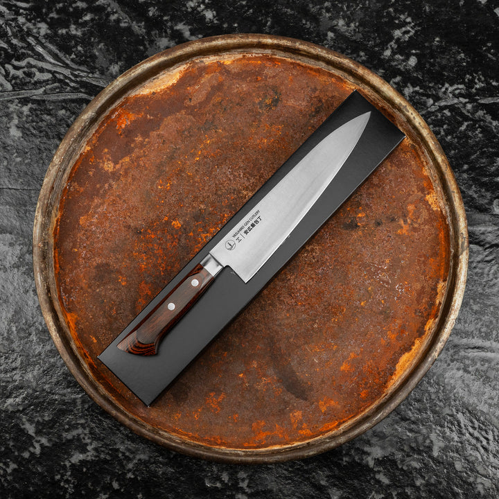 Gyuto 21 cm Yasuhiro Gen Mahogany Shirogami#2/SS