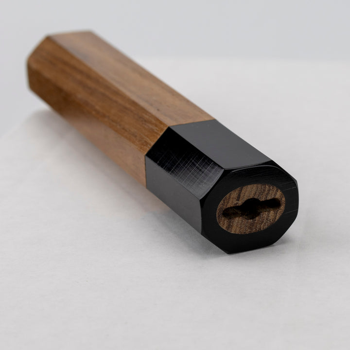 Rękojeść Oktagonalna Teak/Buffalo Horn na Nóż Gyuto 24 cm