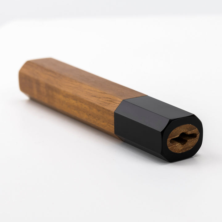 Rękojeść Oktagonalna Teak/Buffalo Horn na Nóż Santoku