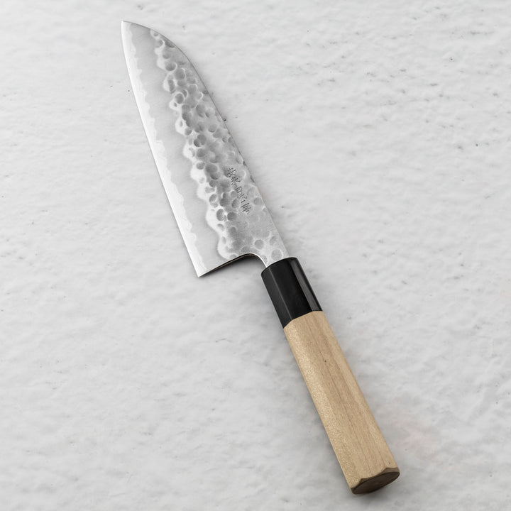 Santoku 16,5 cm Oul Shirogami#2/SS Tsuhime