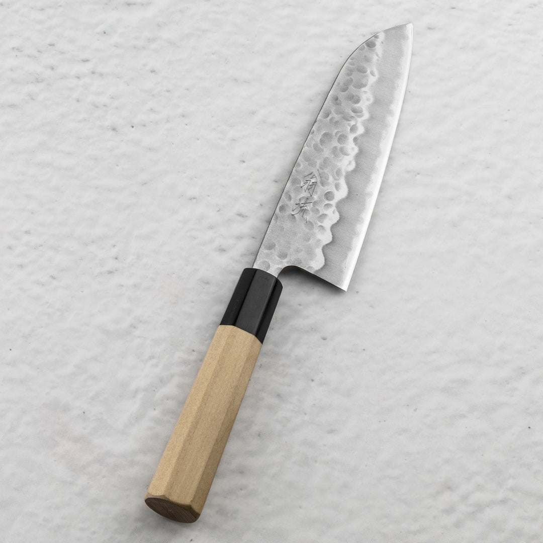 Santoku 16,5 cm Oul Shirogami#2/SS Tsuhime