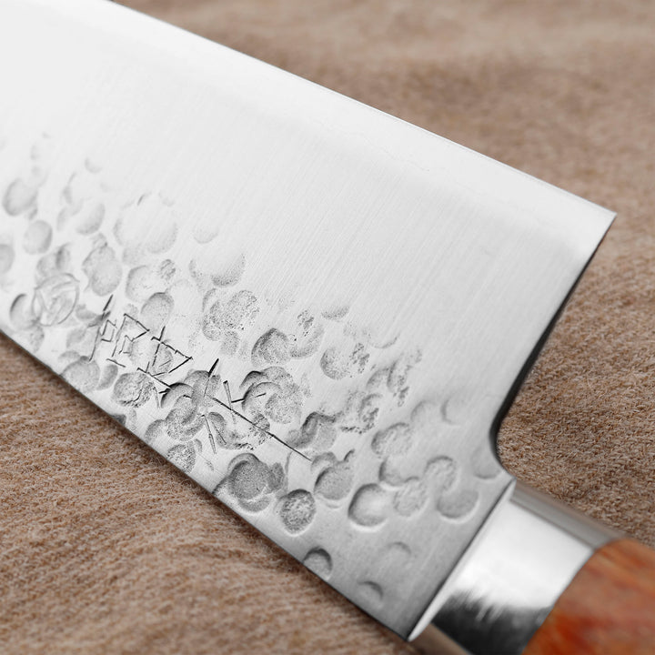 Santoku 16,5 cm Terakazu Takamura Brown Chromax/SS