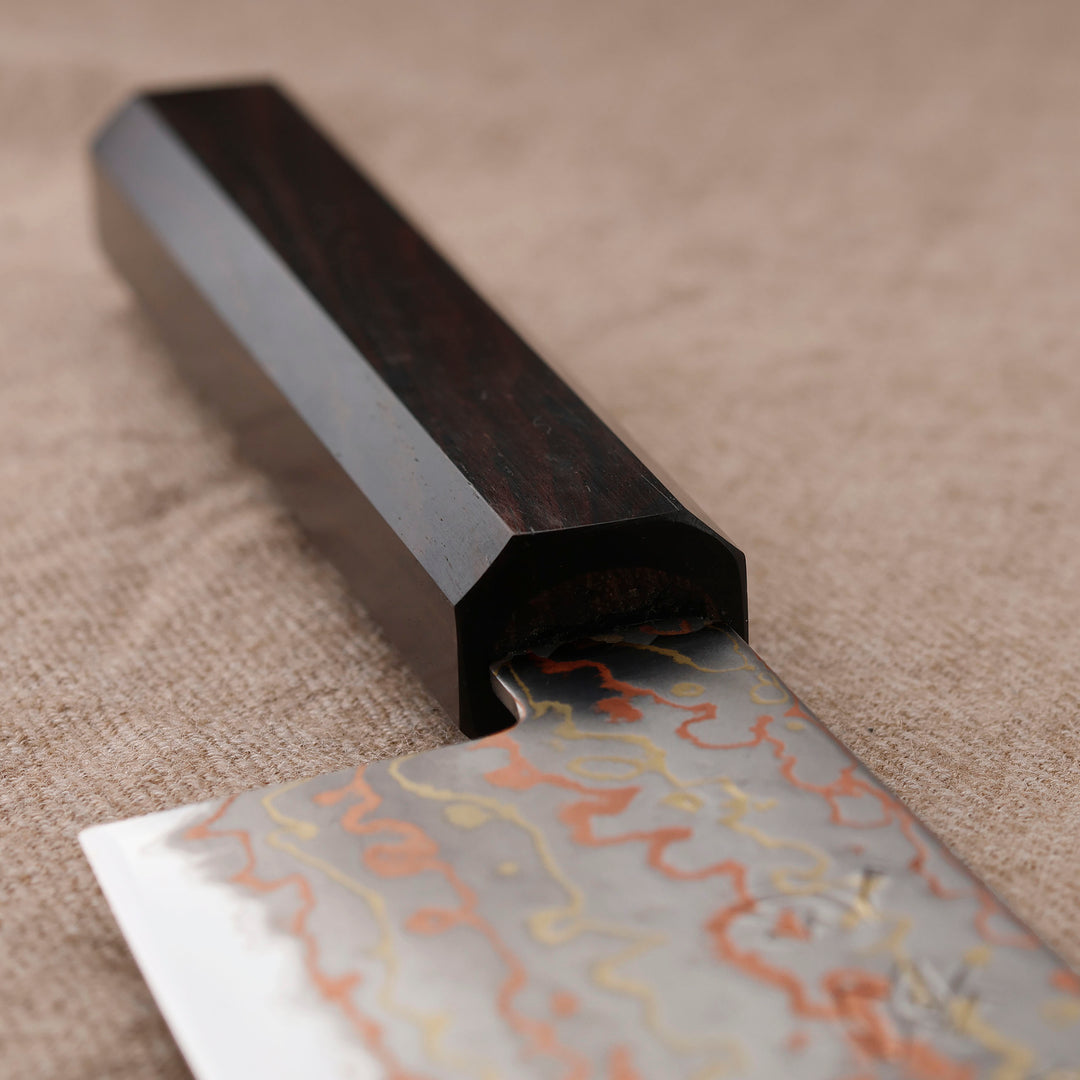 Santoku 18 cm Hatsukokoro Hayabusa Rainbow Aogami#2/SS