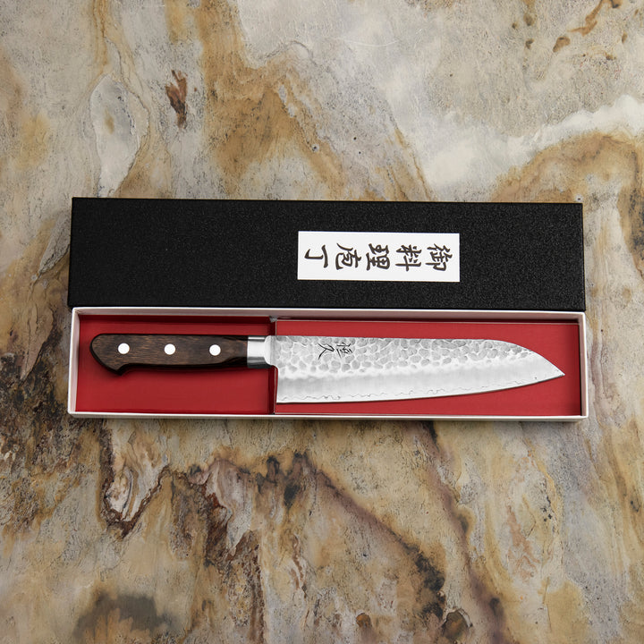 Santoku 18 cm Hokiyama Murakumo Brown AUS-8