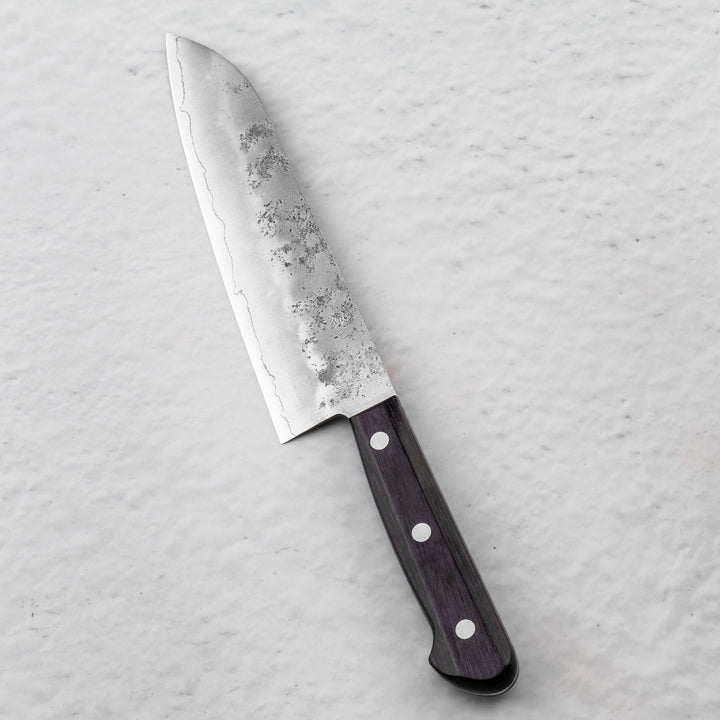 Santoku 18 cm Oul Gingami Nashiji Purple