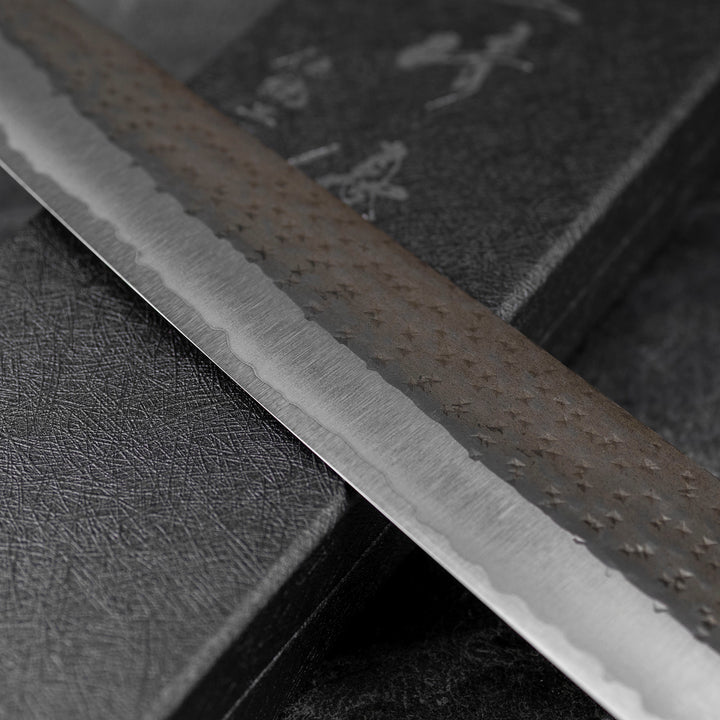 Sujihiki 27 cm Yu Kurosaki Kokusen Brass Aogami Super/SS