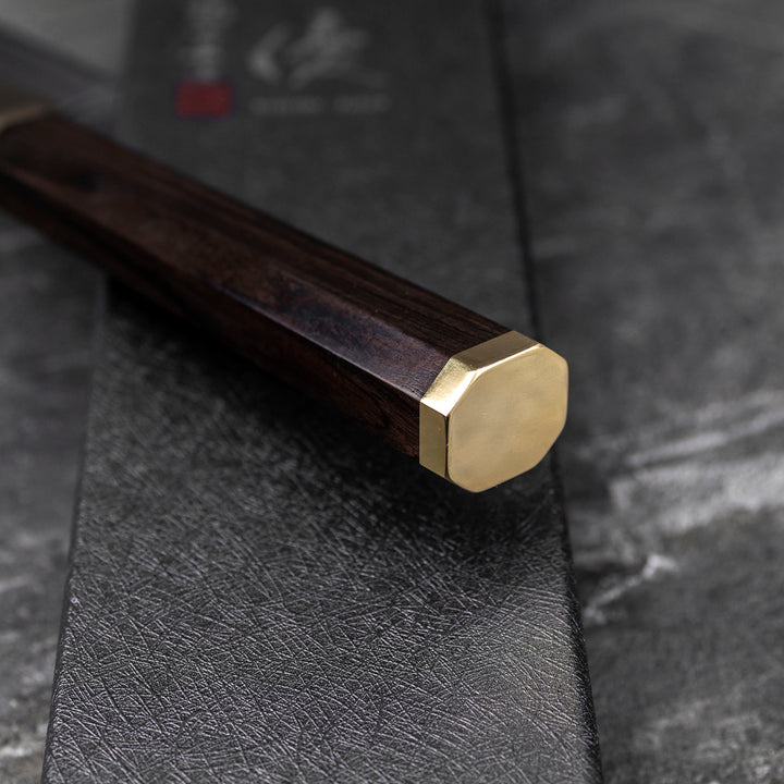 Sujihiki 27 cm Yu Kurosaki Kokusen Brass Aogami Super/SS